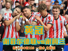 英冠：谢菲尔德联vs谢周三；莱斯特城主场有望大